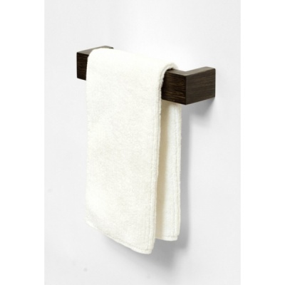 Dark Oak Hand Towel Rail 28cm